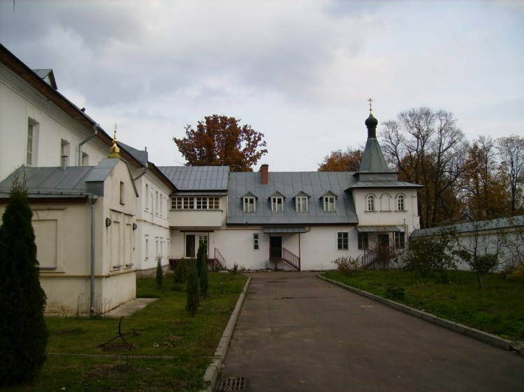 Видное. Екатерининский монастырь. Церковь Тихона, патриарха  Всероссийского. общий вид в ландшафте