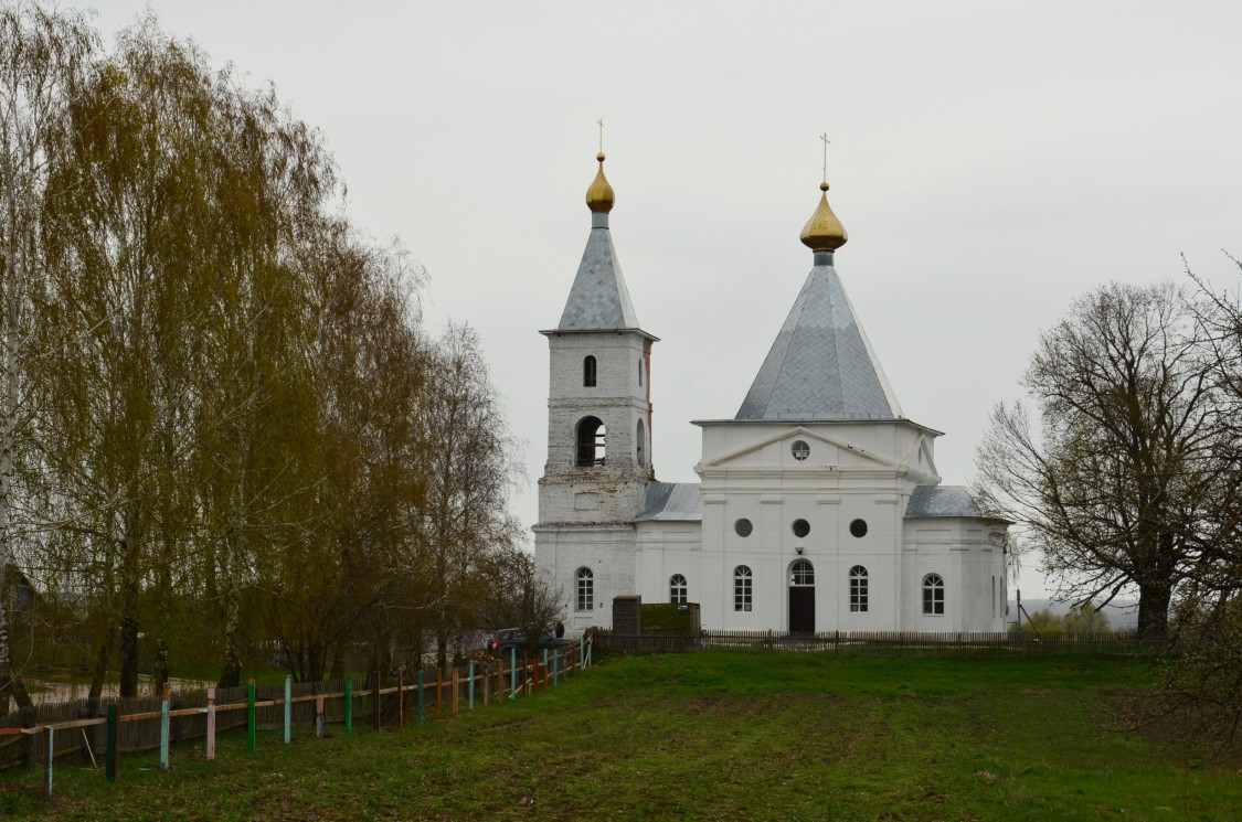 Церковь Покрова Пресвятой Богородицы, Витовка (Почепский район, Брянская область). общий вид в ландшафте