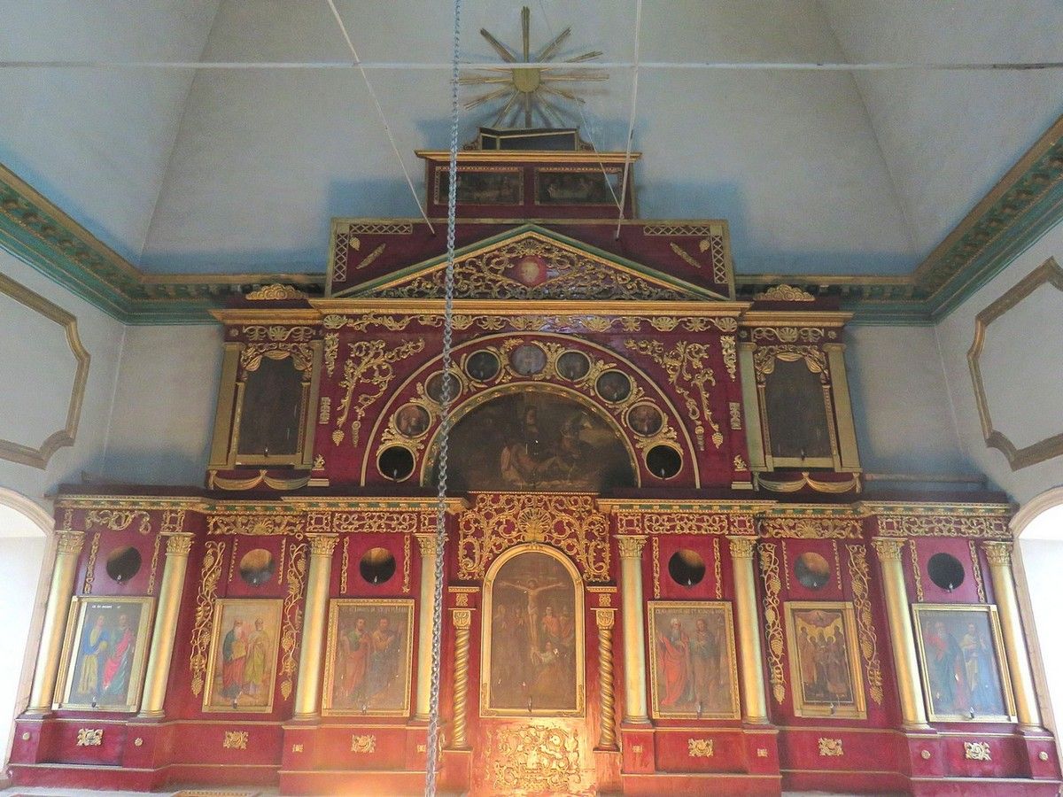 Красный Ватрас. Церковь Рождества Христова. интерьер и убранство, Иконостас (верхняя часть)