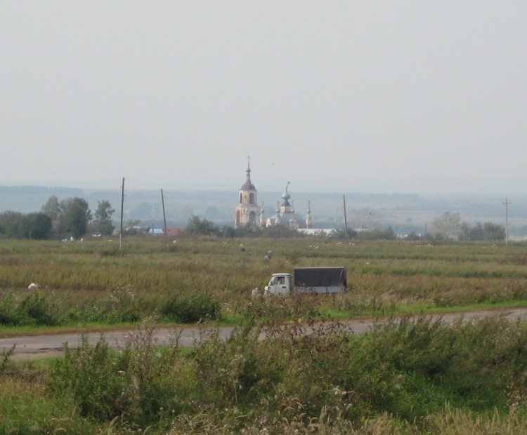 Церковь Рождества Христова, Красный Ватрас (Спасский район, Нижегородская область). общий вид в ландшафте