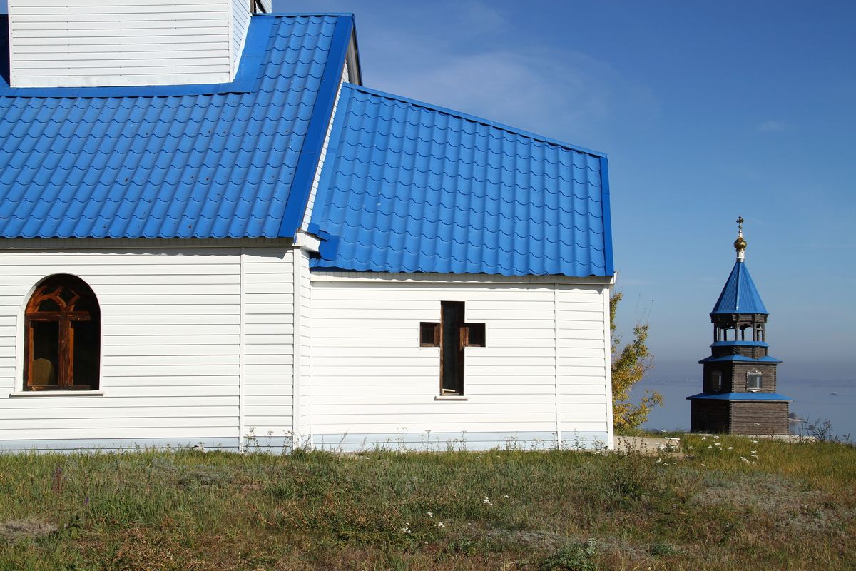 архитектурные детали. Подворье Сызранского Вознесенского монастыря. Церковь Царственных страстотерпцев, Кашпир (Сызрань, город, Самарская область)