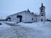 Церковь Космы и Дамиана, Вид на Колокольню и на Воскресную школу «Радуга» при храме со стороны ул. Ленина<br>, Казинка, Грязинский район, Липецкая область