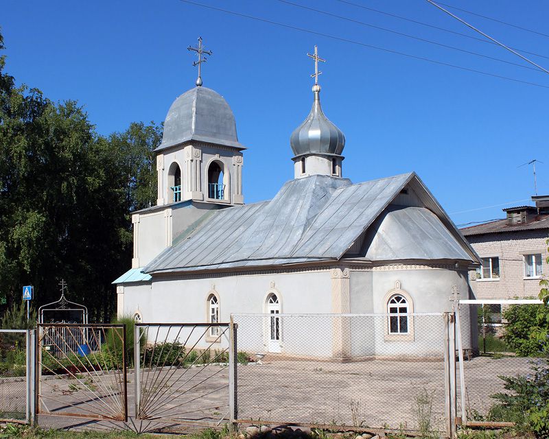 Церковь Казанской иконы Божией Матери, Шексна (Шекснинский район, Вологодская область). общий вид в ландшафте