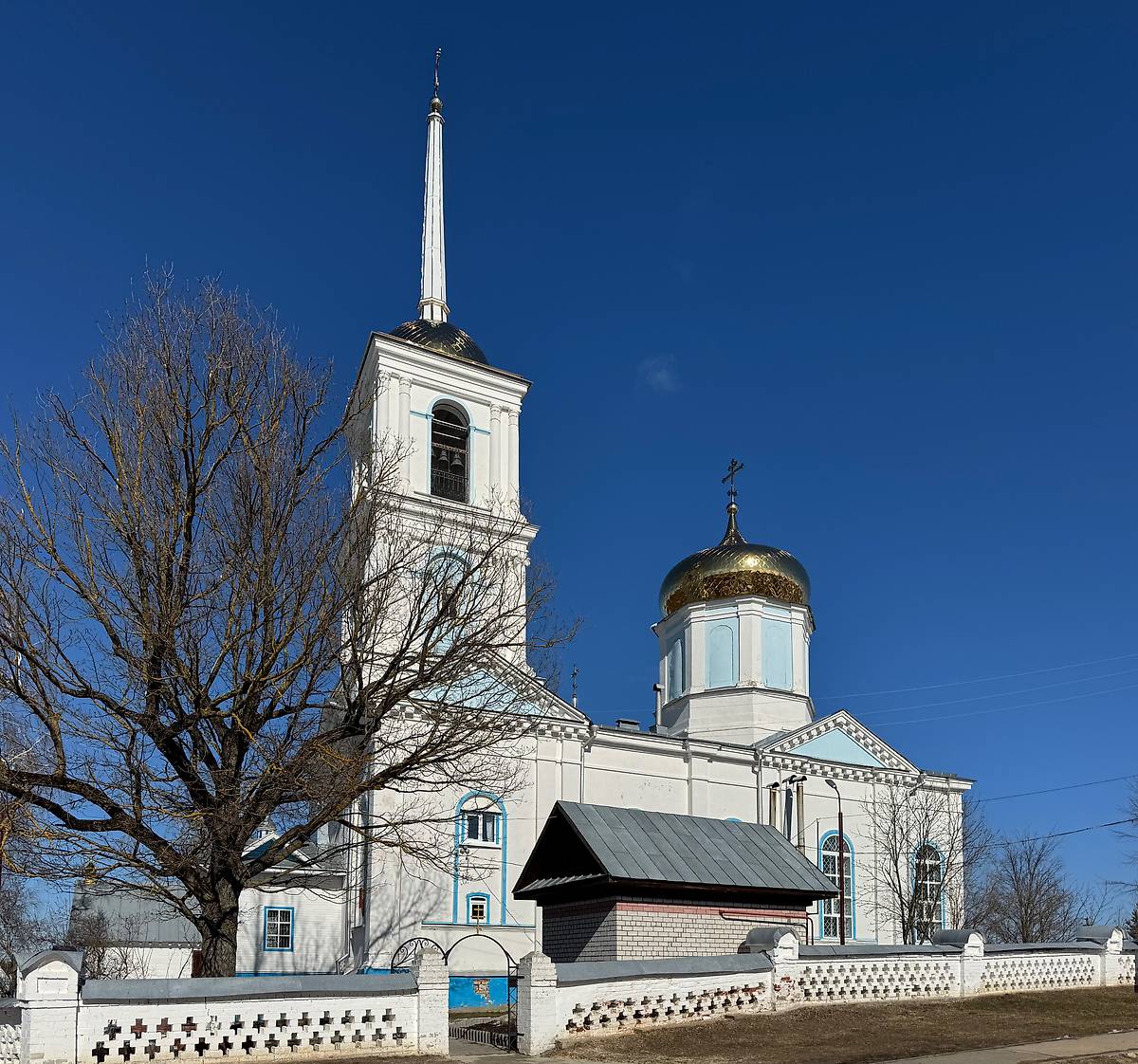 Вид с юго-запада, фасады. Церковь Николая Чудотворца, Гремячево (Кулебакский район, Нижегородская область)