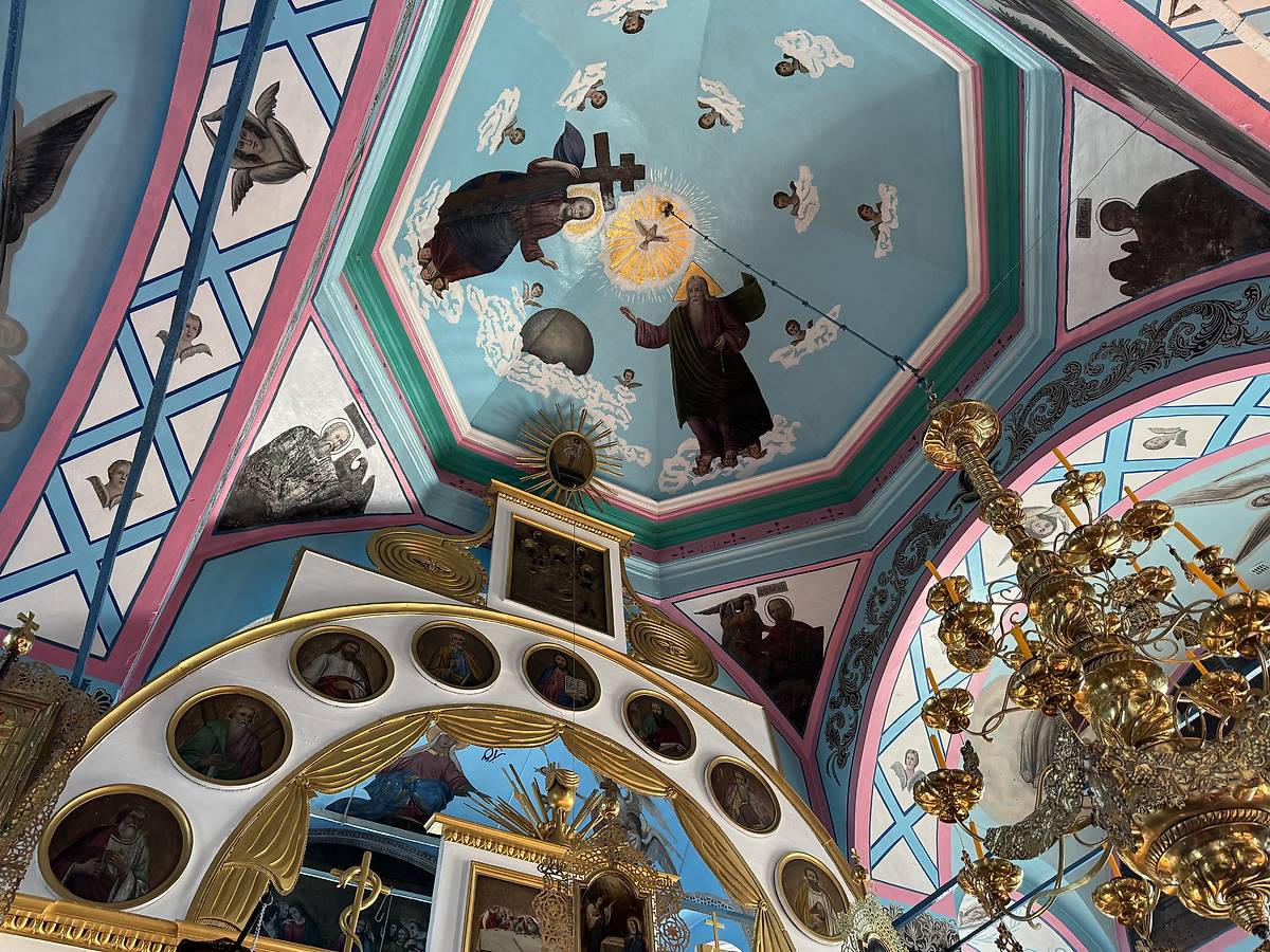 Купол над восточной оконечностью трапезной, интерьер и убранство. Церковь Николая Чудотворца, Гремячево (Кулебакский район, Нижегородская область)