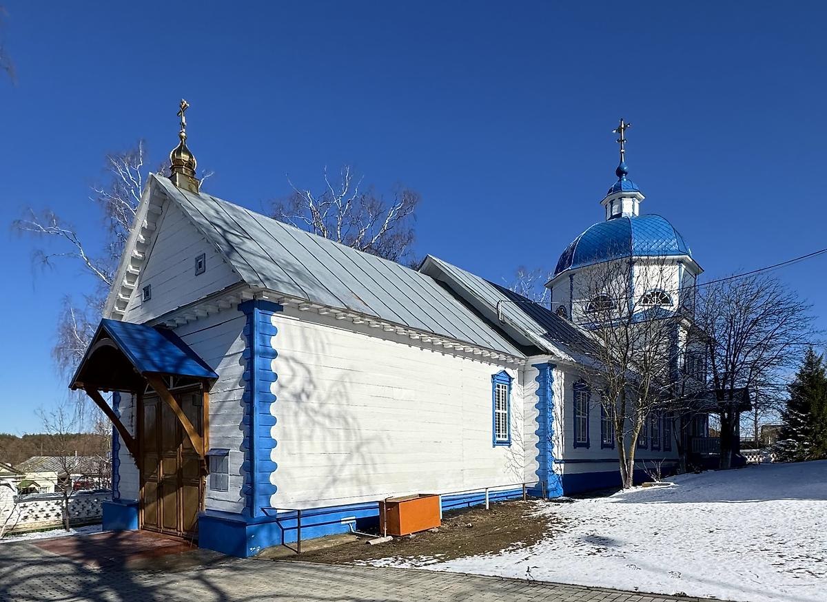Вид с юго-запада, фасады. Церковь Казанской иконы Божией Матери, Гремячево (Кулебакский район, Нижегородская область)