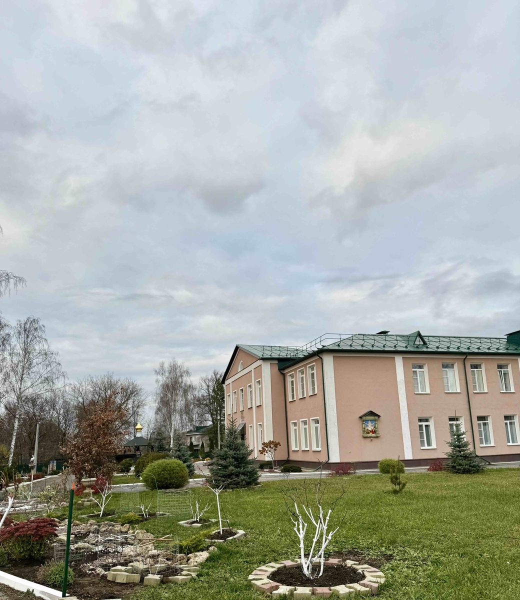 Малопицкий Скорбященский женский монастырь, Малая Пица (Дальнеконстантиновский район, Нижегородская область). общий вид в ландшафте