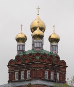 Церковь Николая Чудотворца, Навершие главного объема храма с куполами<br>, Грязи, Грязинский район, Липецкая область