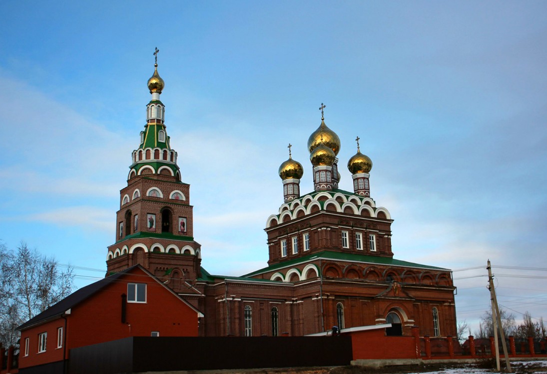 Грязи. Церковь Николая Чудотворца. фасады, вид с юго-запада