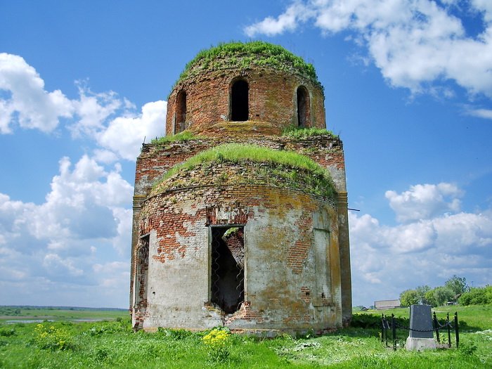 Церковь Космы и Дамиана, Барышье (Брянский район, Брянская область). фасады