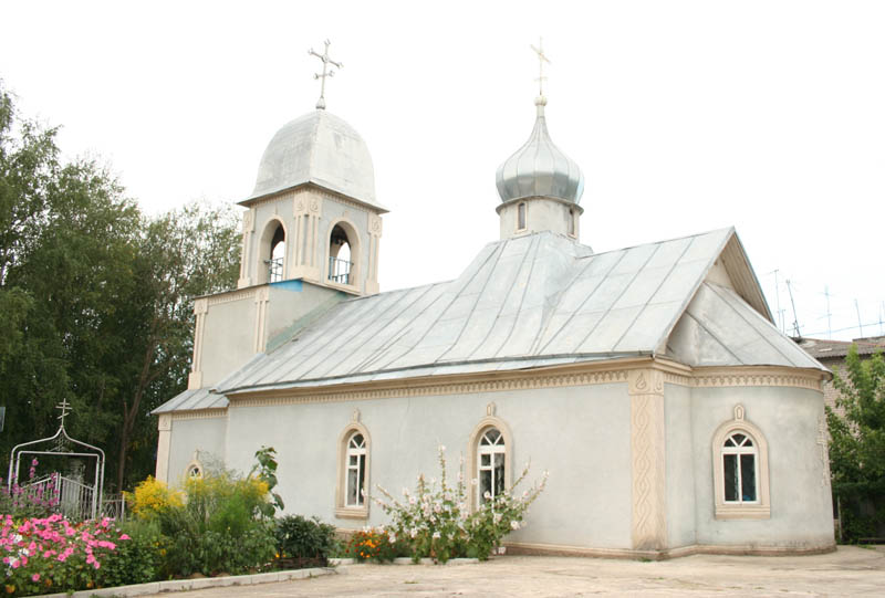 Шексна. Церковь Казанской иконы Божией Матери. общий вид в ландшафте