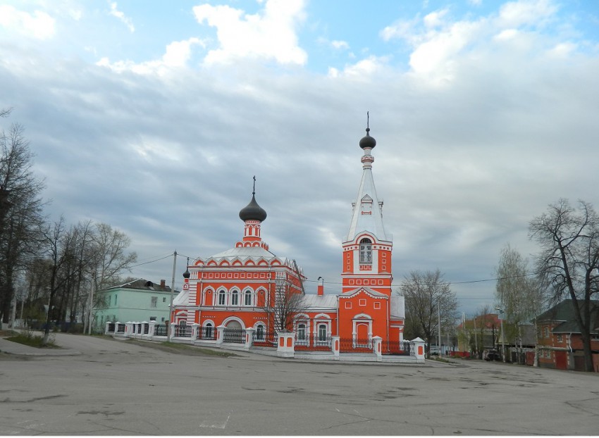 Семёнов. Церковь Николая Чудотворца. общий вид в ландшафте