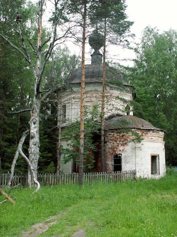 Пупково, урочище. Церковь Спаса Преображения. фасады