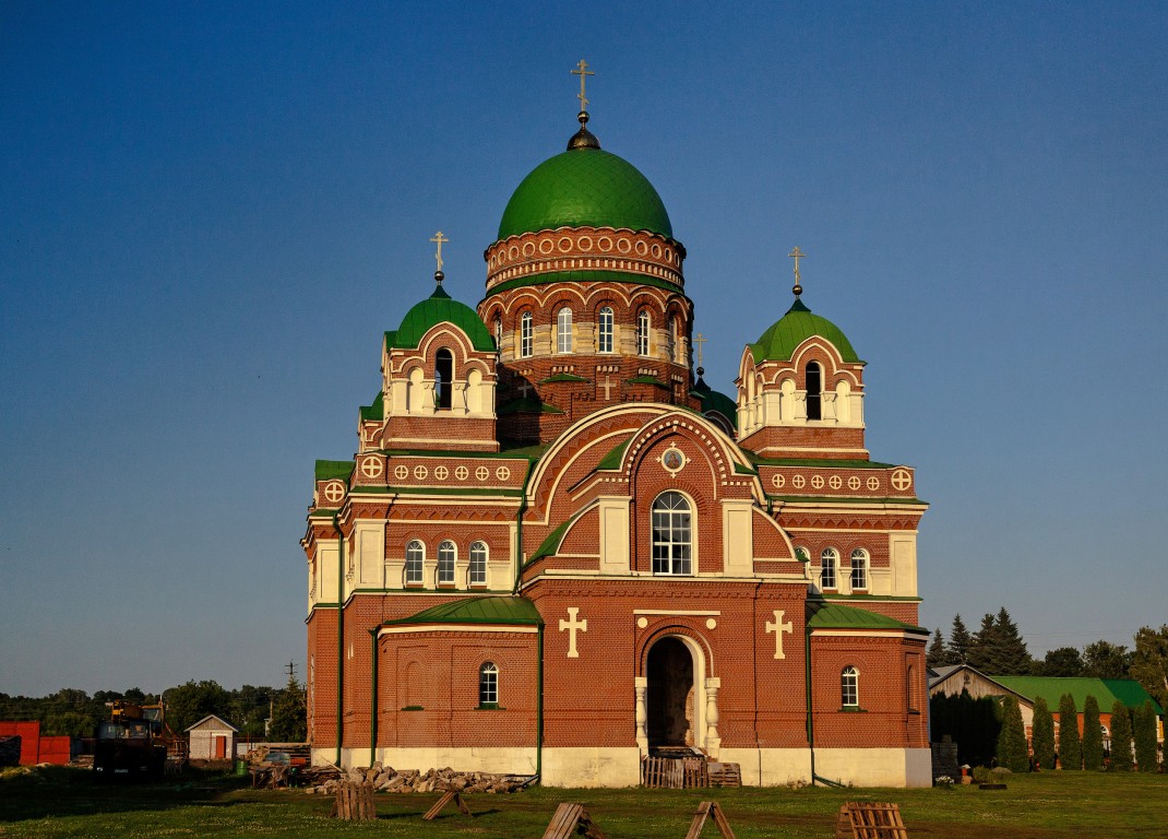 Троекуровский Дмитриевский Иларионовский женский монастырь. Собор Владимирской иконы Божией Матери, Троекурово (Лебедянский район, Липецкая область). фасады