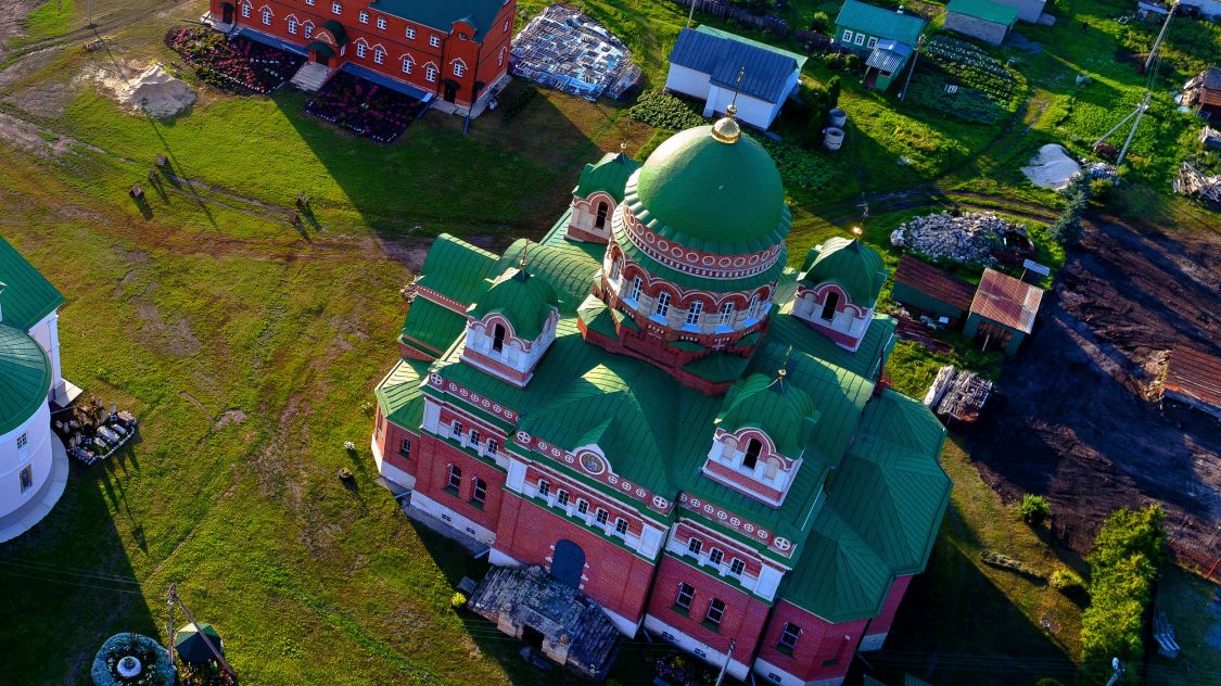 Троекуровский Дмитриевский Иларионовский женский монастырь. Собор Владимирской иконы Божией Матери, Троекурово (Лебедянский район, Липецкая область). фасады