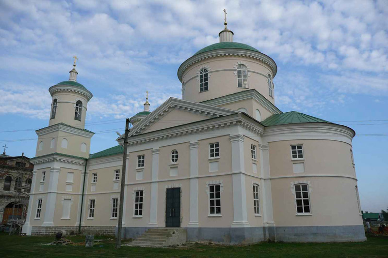 Троекуровский Дмитриевский Иларионовский женский монастырь. Церковь Димитрия Солунского, Троекурово (Лебедянский район, Липецкая область). фасады, Димитриевский храм 1811-1814