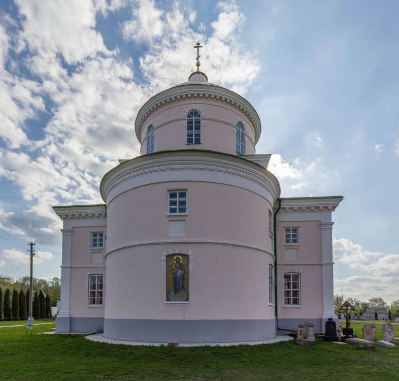 Троекуровский Дмитриевский Иларионовский женский монастырь. Церковь Димитрия Солунского, Троекурово (Лебедянский район, Липецкая область). фасады, Вид с востока
