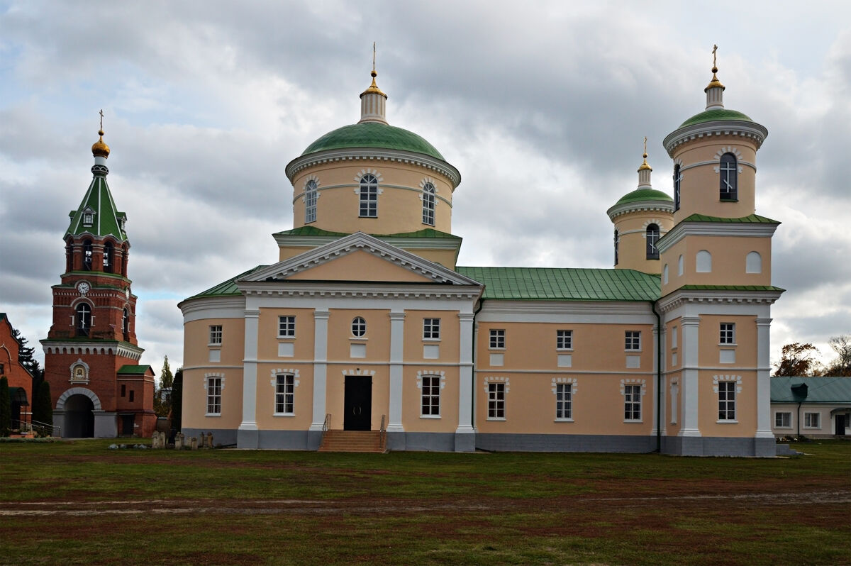 Троекуровский Дмитриевский Иларионовский женский монастырь. Церковь Димитрия Солунского, Троекурово (Лебедянский район, Липецкая область). фасады