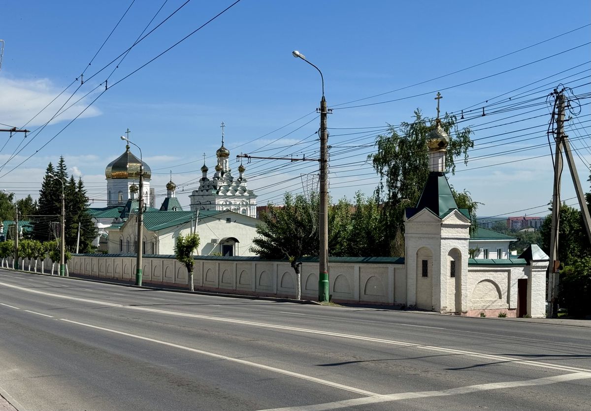Вид вдоль ул. Кирова, общий вид в ландшафте. Троицкий женский монастырь, Пенза (Пенза, город, Пензенская область)