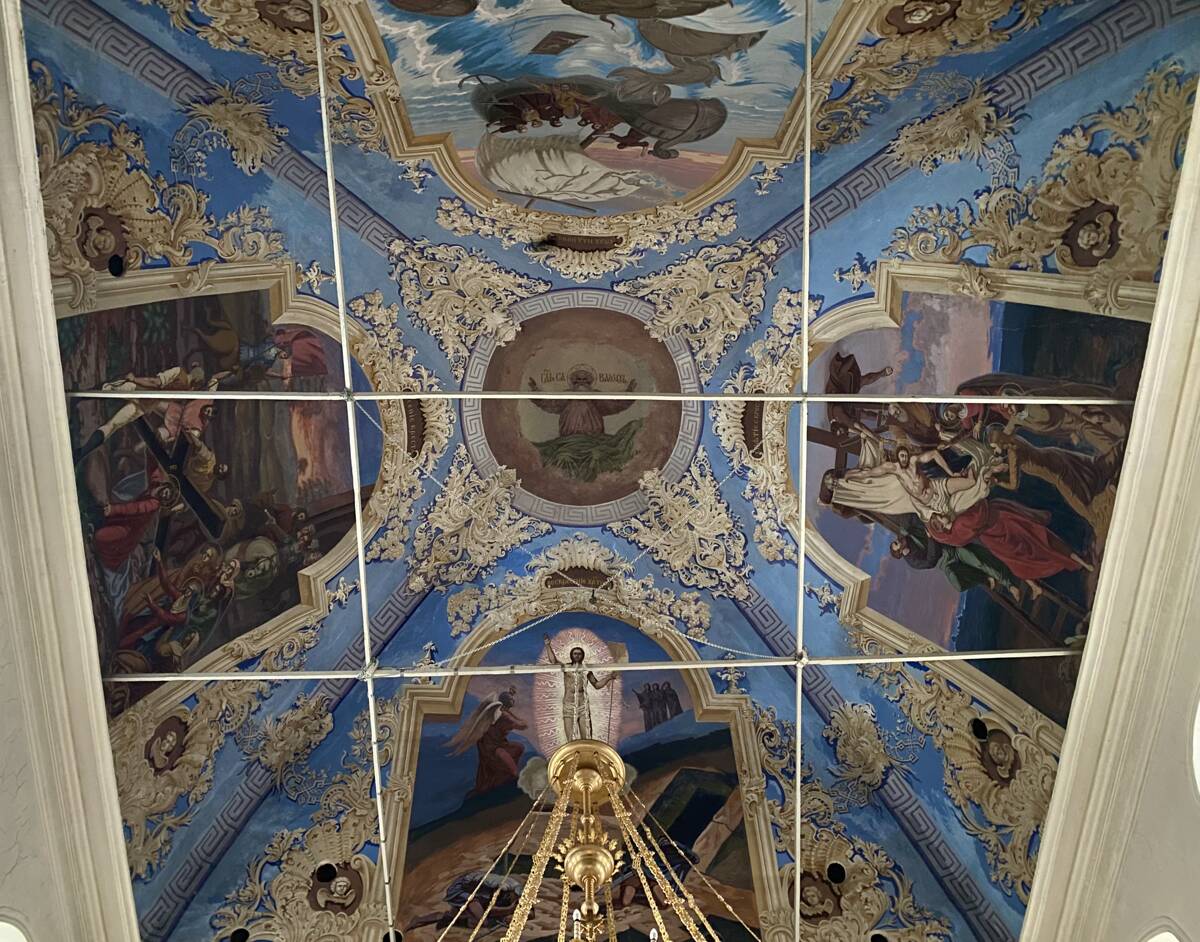 Церковь Воскресения Христова, Бурмакино, село (Некрасовский район, Ярославская область). интерьер и убранство, Основной объём, роспись свода