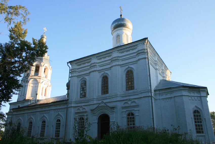 Церковь Преображения Господня, Чернолесская пустынь (Бор, ГО, Нижегородская область). общий вид в ландшафте