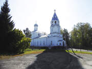 Церковь Преображения Господня, Вид церкви с центральной улицы села<br>, Чернолесская пустынь, Бор, ГО, Нижегородская область