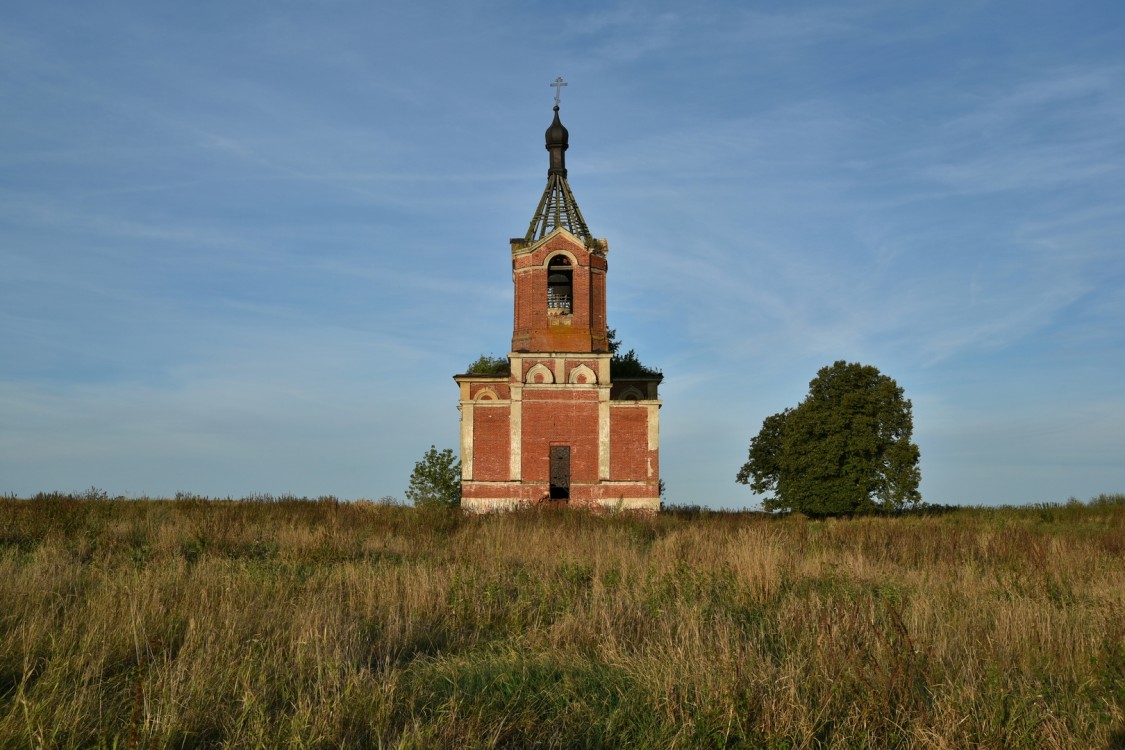 Церковь Казанской иконы Божией Матери, Бураково (Спасский район, Республика Татарстан). фасады, Общий вид с запада