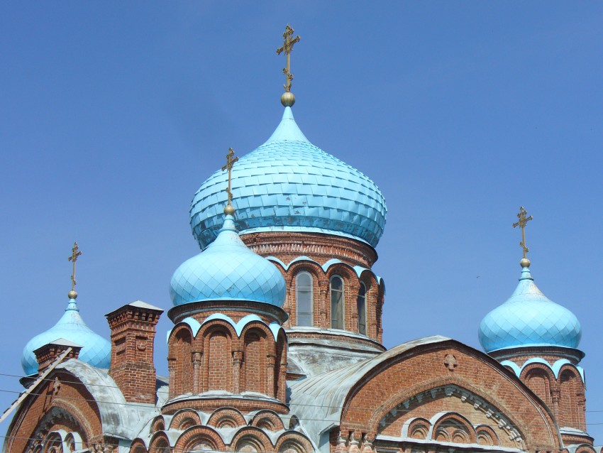 Смолдеярово. Церковь Казанской иконы Божией Матери (новая). архитектурные детали