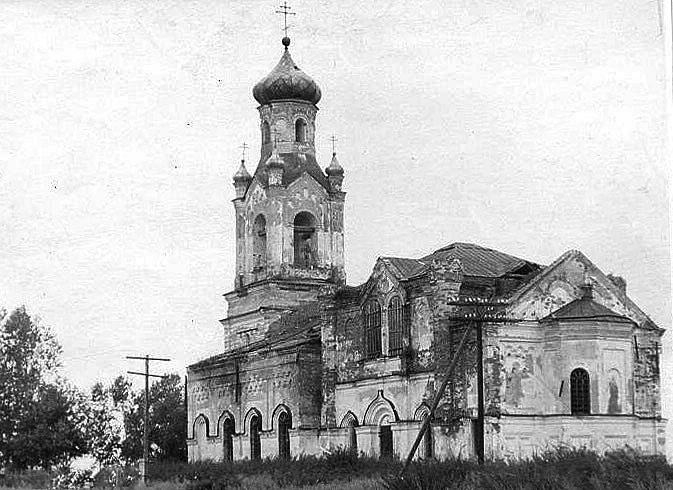 Церковь Усекновения главы Иоанна Предтечи, Крестовское (Шадринский район и г. Шадринск, Курганская область). архивная фотография, Фото 1980-х годов из приходского архива