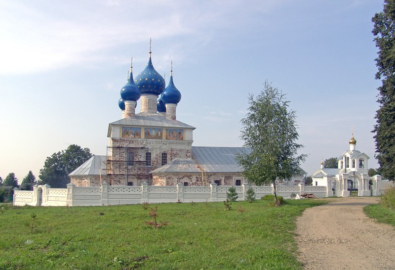 Бурмакино, село. Церковь Воскресения Христова. общий вид в ландшафте, Вид с северной стороны