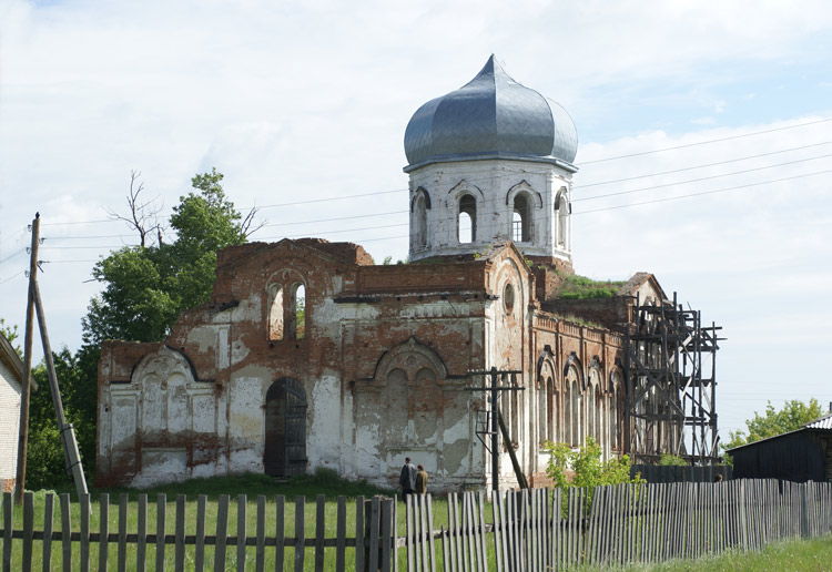 Церковь Покрова Пресвятой Богородицы, Камышевка (Шатровский район, Курганская область). фасады, Вид с Юго-Запада