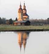 Церковь Троицы Живоначальной, вид с юго-запада<br>, Вожем, Ленский район, Архангельская область