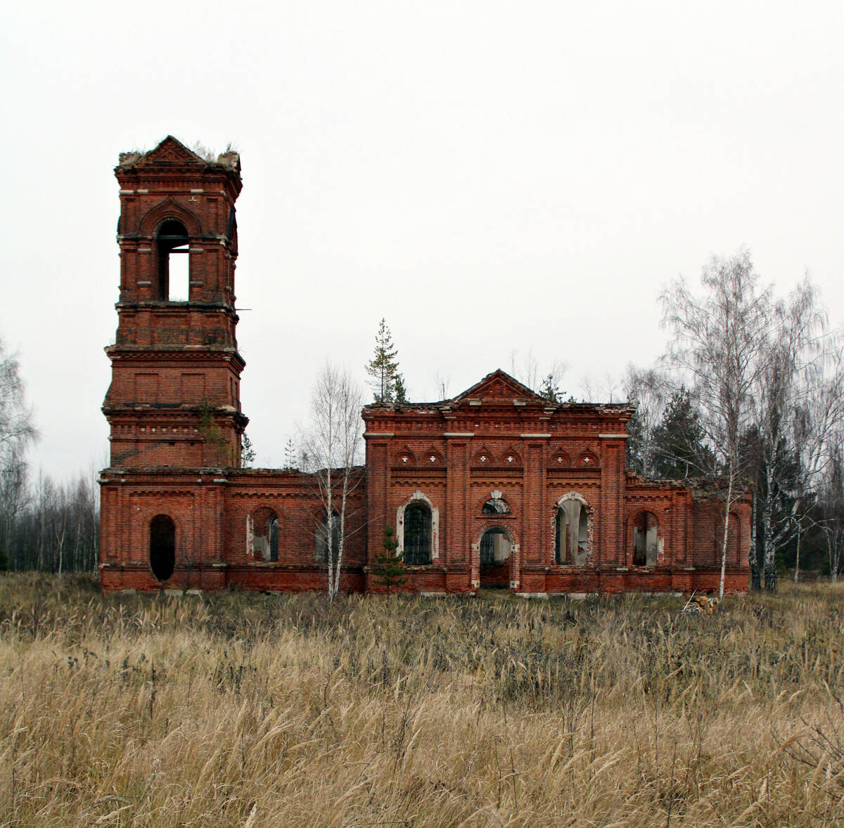 Церковь Сергия Радонежского, Пьянгус (Меленковский район, Владимирская область). фасады