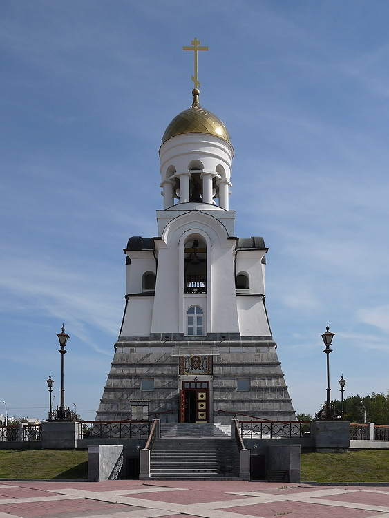 Храм-часовня Александра Невского, Каменск-Уральский (Каменск-Уральский (город Каменск-Уральский), Свердловская область). фасады, Вид с запада