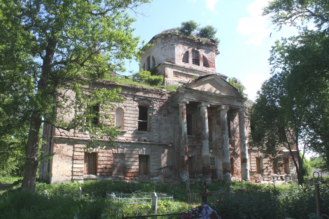 Алабузино. Церковь Смоленской иконы Божией Матери. фасады