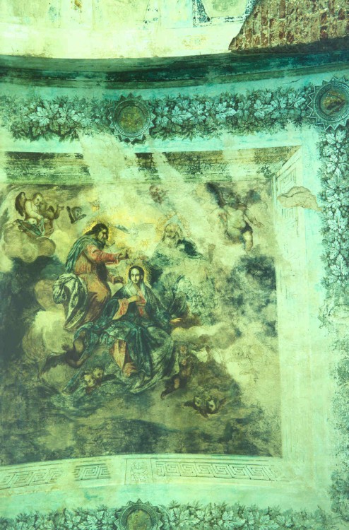 Церковь Смоленской иконы Божией Матери, Алабузино (Бежецкий район, Тверская область). интерьер и убранство, фото 1994