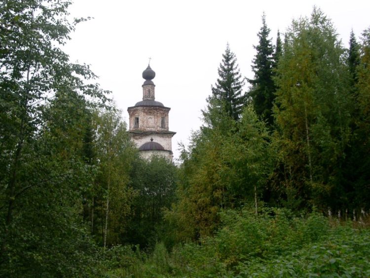 Церковь Рождества Христова, Цылиба (Цилиба), урочище (Ленский район, Архангельская область). общий вид в ландшафте, вид с востока