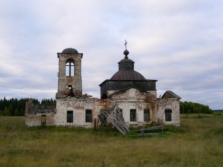 Богослово. Церковь Иоанна Богослова. фасады, вид с юга