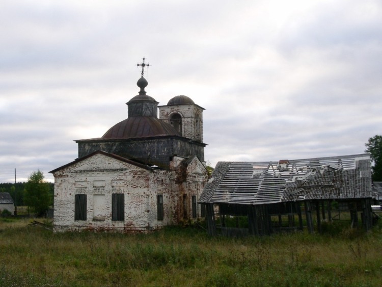 Церковь Иоанна Богослова, Богослово (Ленский район, Архангельская область). фасады, вид с востока