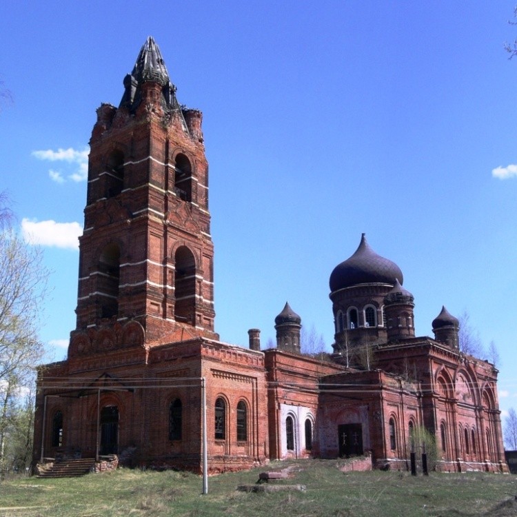 Церковь Троицы Живоначальной, Саввино (Егорьевский городской округ, Московская область). фасады, вид с запада