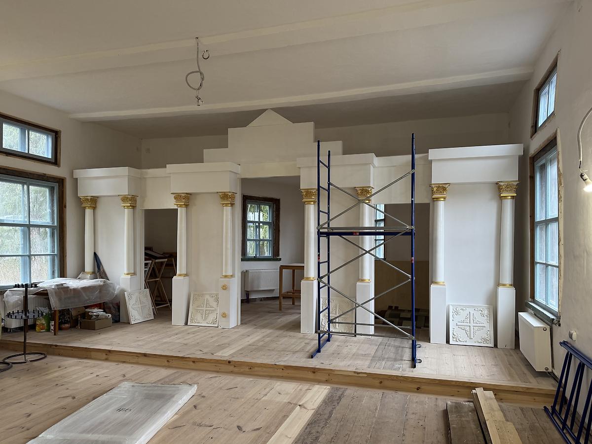 Иконостас, интерьер и убранство. Церковь Иоанна Богослова, Первомайский (Анисимово) (Чагодощенский район, Вологодская область)