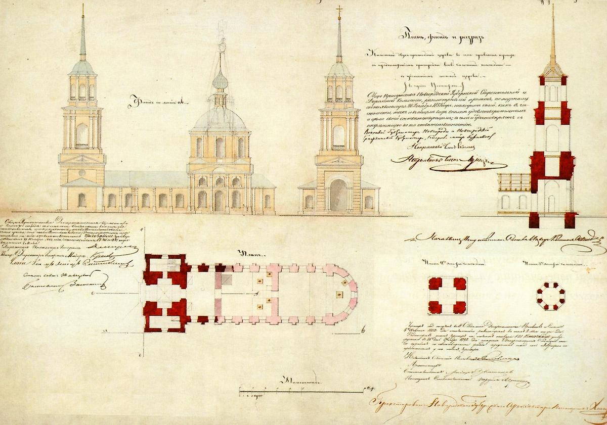 графика. Церковь Троицы Живоначальной, Устюжна (Устюженский район, Вологодская область)