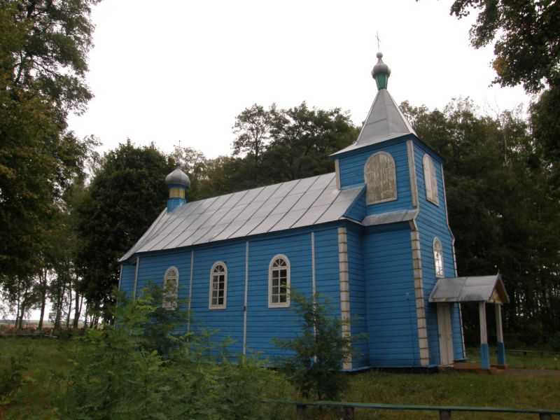 Церковь Георгия Победоносца, Альба (Ивацевичский район, Беларусь, Брестская область). общий вид в ландшафте
