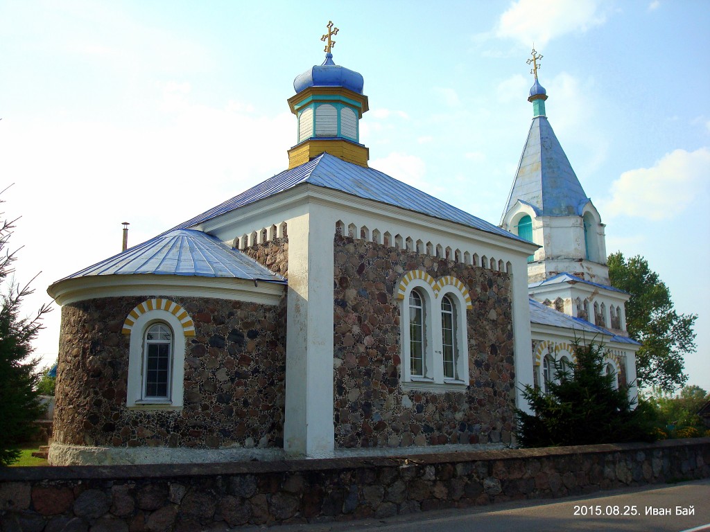 Новый Погост. Церковь Николая Чудотворца. фасады, Вид со стороны апсиды