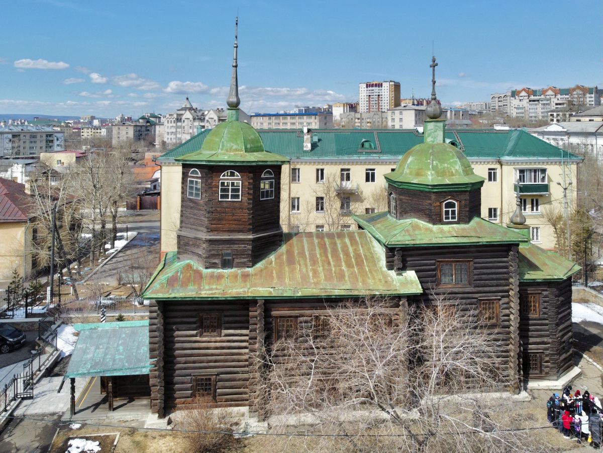 Чита. Церковь Михаила Архангела. общий вид в ландшафте, Вид с юга