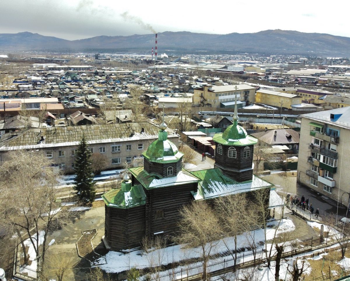 Чита. Церковь Михаила Архангела. общий вид в ландшафте, Вид с севера