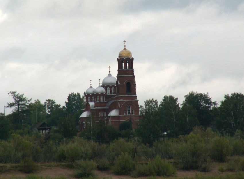Ершовка. Церковь Николая Чудотворца. общий вид в ландшафте