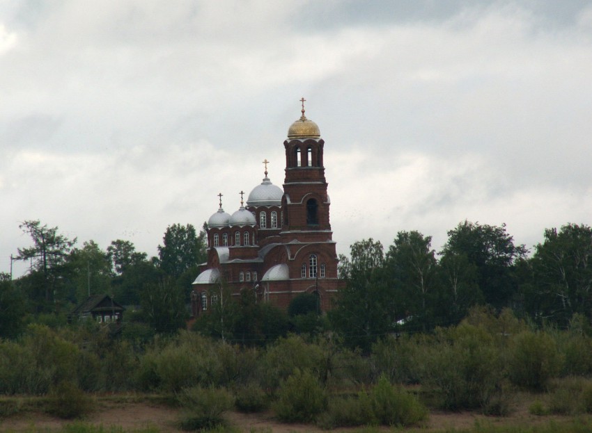 Церковь Николая Чудотворца, Ершовка (Камбарский район, Республика Удмуртия). общий вид в ландшафте