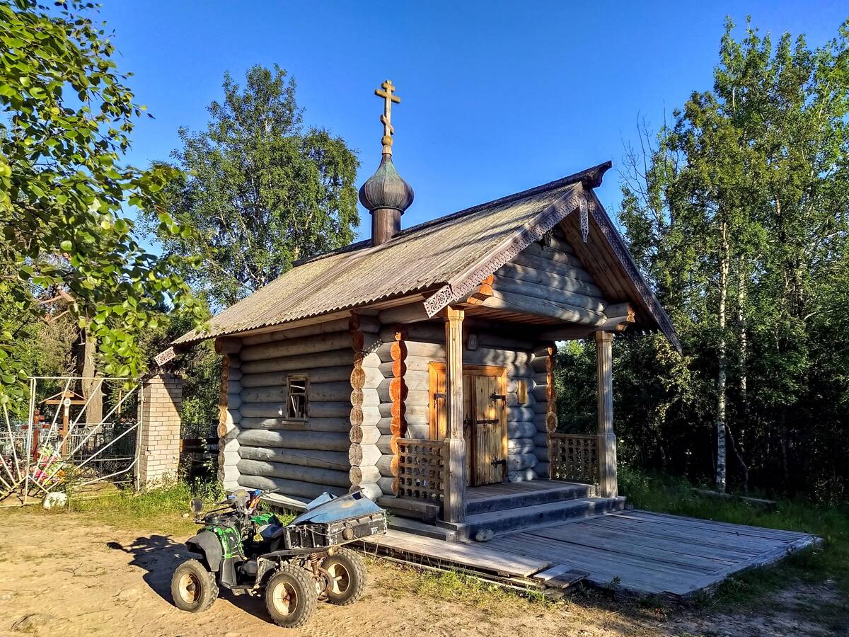 Часовня Всех Святых на поселковом кладбище, Соловецкий (Соловецкий район, Архангельская область). фасады