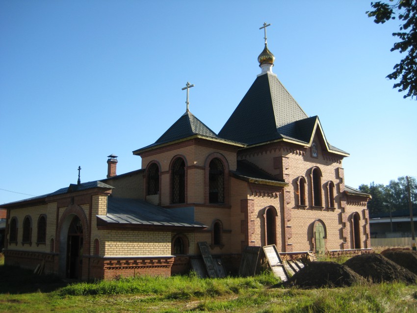 Куровское. Церковь Иоанна Лествичника. общий вид в ландшафте